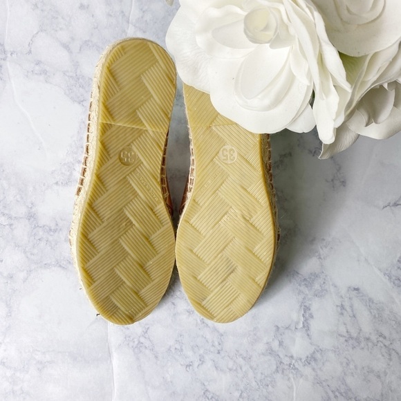 Leather Espadrille Slides Rose Gold - Picture 6 of 6